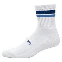 View FootJoy ComfortSof Quarter Socks Sky/Grey