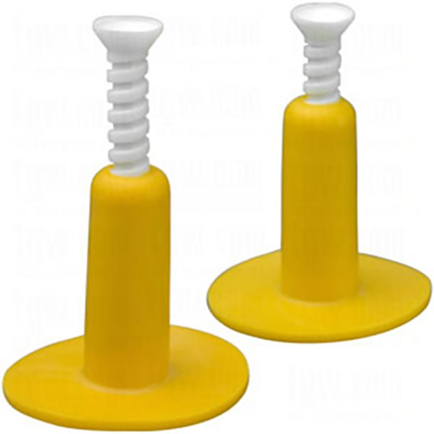 Global Tour Golf Groove Tee Oversized Golf Tees - Yellow/White