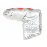 Used Titleist Scotty Cameron Studio Select Blade Putter Silver / Red Headcover Golf Accessory at