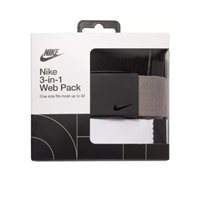 View Nike 3-Pack Web Accessories Black/White/Grey