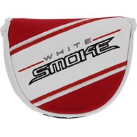Used TaylorMade White Smoke Mallet Putter White / Black / Red Headcover