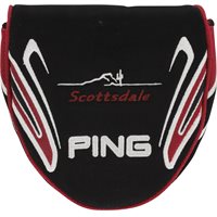 Ping Scottsdale Center Shaft Mallet Putter Black / Dark Red / White Headcover Golf Accessory at