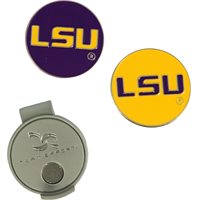 View Team Effort Collegiate Hat Clip and Ball Marker Ball Marker Purple/Gold