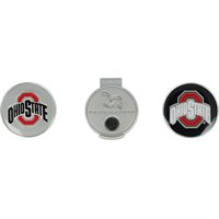 View Team Effort Collegiate Hat Clip and Ball Marker Ball Marker Red/Silver