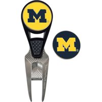 View Team Effort Collegiate CVX Ball Mark Repair Tool & Ball Marker Ball Marker Yellow/Navy