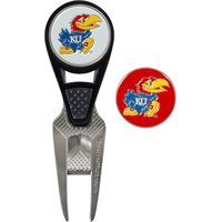 View Team Effort Collegiate CVX Ball Mark Repair Tool & Ball Marker Ball Marker Kansas Jayhawks