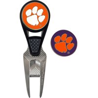 View Team Effort Collegiate CVX Ball Mark Repair Tool & Ball Marker Ball Marker Orange/Purple