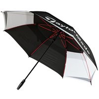 TaylorMade Tour Double Canopy 64" Black / White / Grey Umbrella Golf