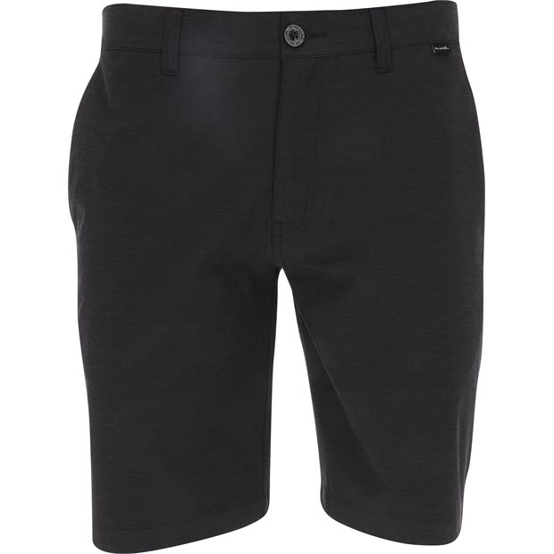TravisMathew Beck Flat Front Shorts - Black - Size: 30w