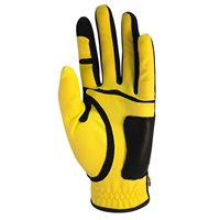 View Zero Friction Synthetic Golf Glove Yellow