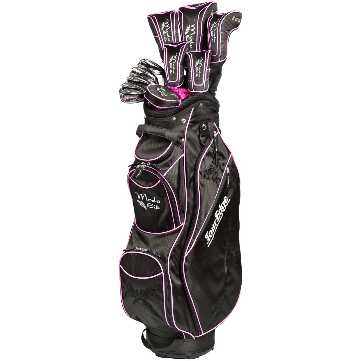Las Tour Edge Moda Silk Black Hot Pink Complete Set Club Golf Las Tour Edge Moda Silk Black Hot Pink Complete Set Club Golf