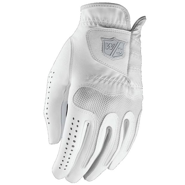 Wilson Grip Soft Ladies Right Golf Glove - White L Regular