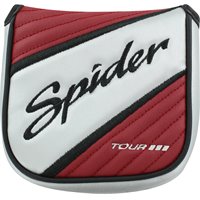 TaylorMade Used TaylorMade Spider Tour Platinum Mallet Headcover - Red/Silver
