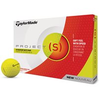 New TaylorMade Project (s) Yellow 1 Dozen Closeout Golf Balls at