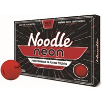 New TaylorMade Noodle Neon Red Matte Red 1 Dozen Golf Balls at