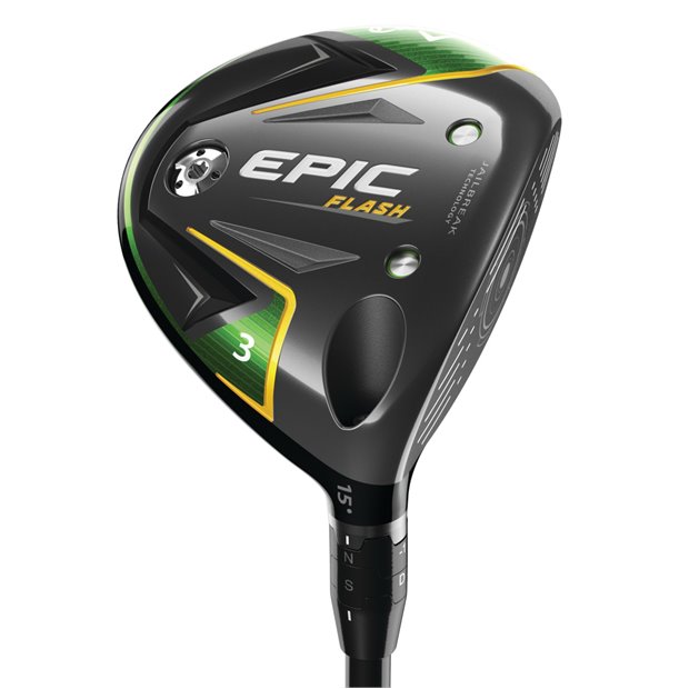 Callaway Used Callaway Epic Flash Left-Handed 3 Wood Golf Club in Value Condition - 15° Loft - Regular Flex - Graphite Shaft