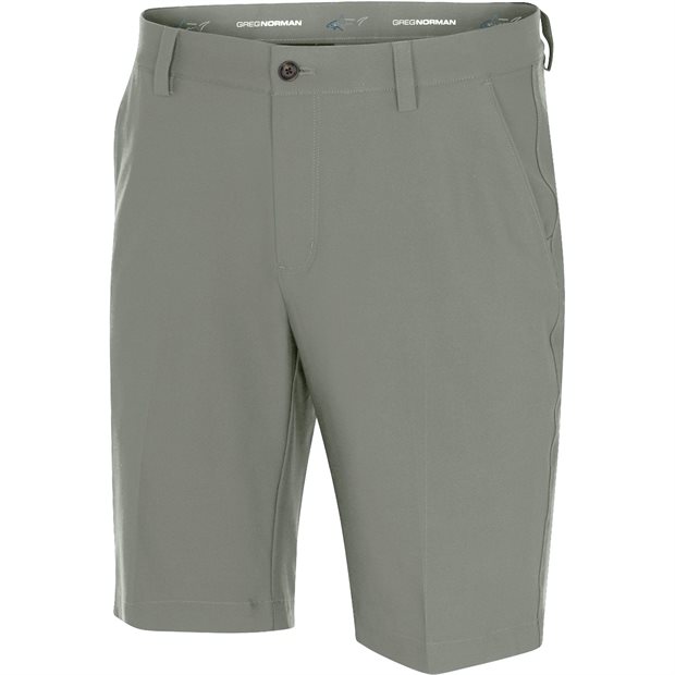 Greg Norman ML75 Microlux 10 Inch Flat Front Shorts - Green Slate - Size: 32w