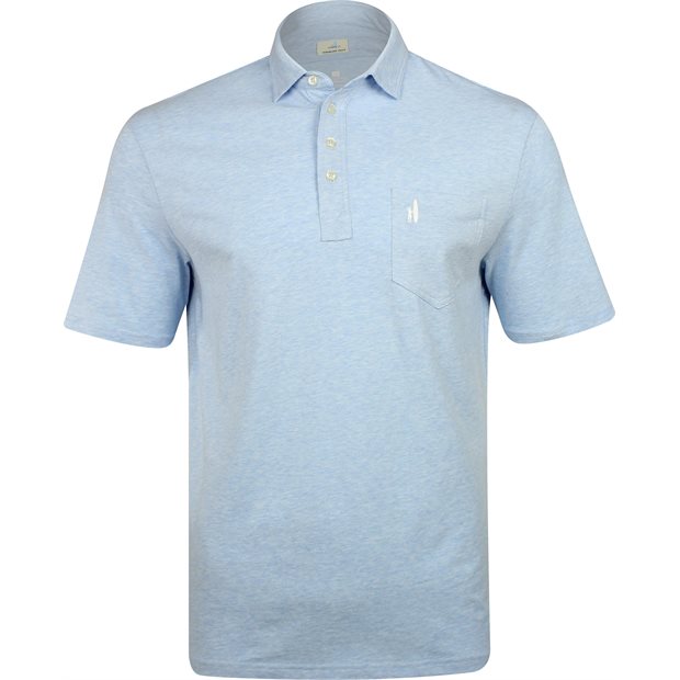 Johnnie-O Heathered Original Polo Shirt - Gulf Blue - Size: XXL