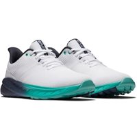 View FootJoy FJ Flex Previous Season Shoe Style Spikeless White/Indigo/Lagoon