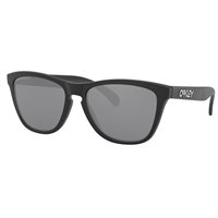 View Oakley Frogskins Polarized Sunglasses Matte Black/Prizm Black Polarized Lens