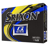 New Srixon QStar 5 Tour Yellow Yellow 1 Dozen Golf Balls at GlobalGolf.ca