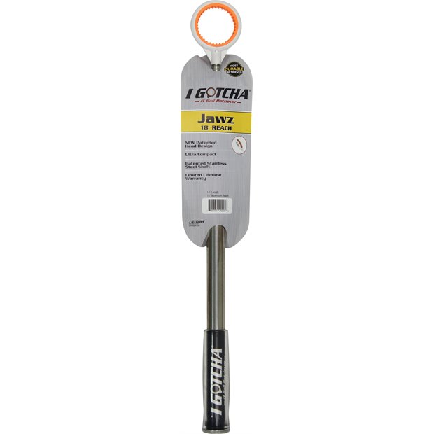 I Gotcha JAWZ 18' Golf Ball Retriever - Silver/Orange