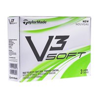 New TaylorMade V3 Soft Single item Golf Balls at GlobalGolf.ca