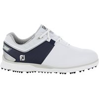 View FootJoy Pro SL Carbon Previous Season Shoe Style Spikeless White/Navy/Silver