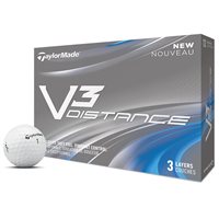 New TaylorMade V3 Distance Single item Golf Balls at GlobalGolf.ca