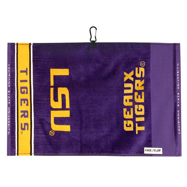 Team Effort NCAA Face/Club Jacquard Towel - LSU Tigers