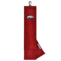 View Team Effort NCAA Face/Club Trifold Embroidered Towel Arkansas Razorbacks