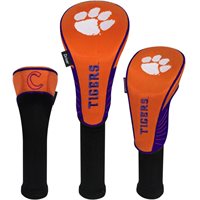 View Team Effort NCAA Set of 3 Headcover Clemson Tigers
