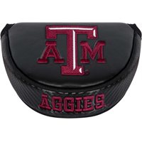 View Team Effort Black Mallet Putter Headcover Texas A&M Aggies