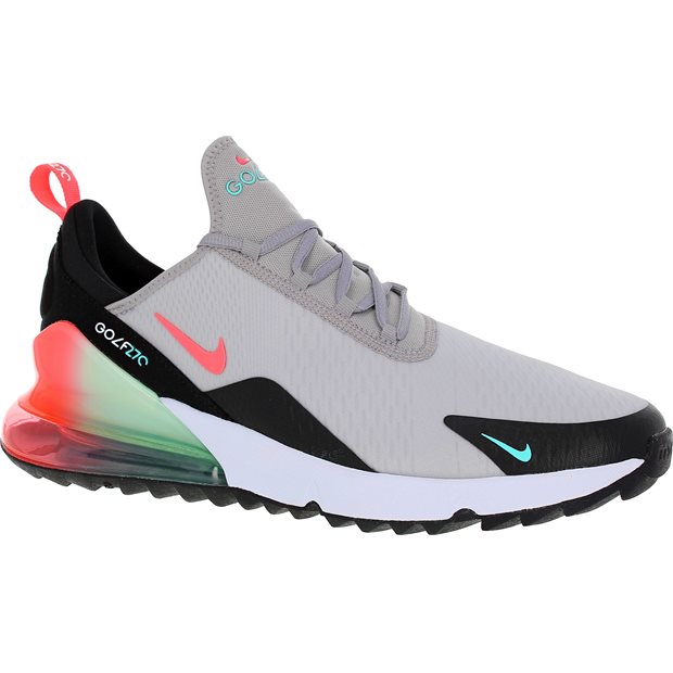 Nike Air Max 270 G Spikeless Golf Shoes - Atmosphere Grey/Hot Punch - Size: 11 M
