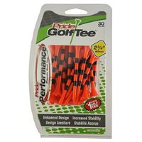 View Pride Evolution Striped 2 3/4" 30 Count Golf Tees Citrus