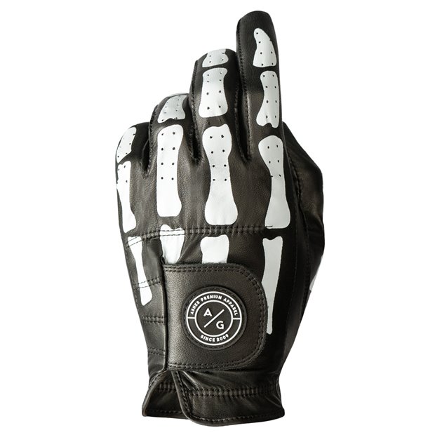 Asher Black DeathGrip Premium Right Golf Glove - Black S Regular