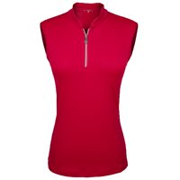 Sofibella Golf Colors Sleeveless Zip Shirt