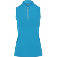 View Sofibella Golf Colors Sleeveless Zip Shirt Surfer