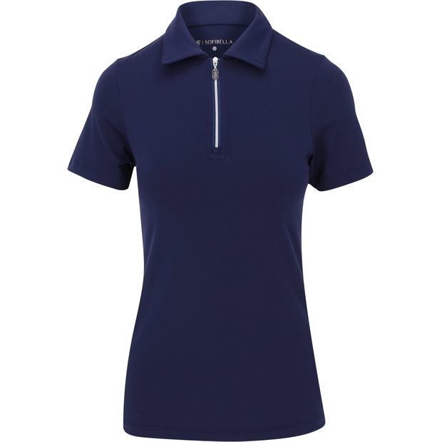Sofibella Colors Short Sleeve Ladies Polo Shirt - Navy - Size: S