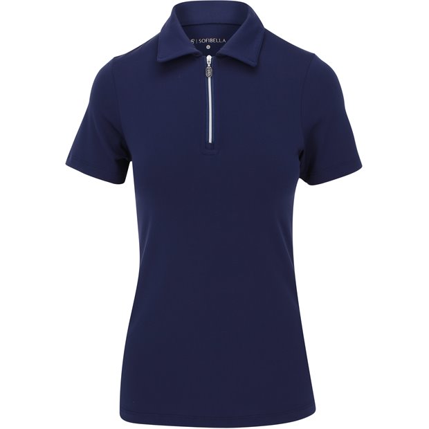 Sofibella Colors Short Sleeve Ladies Polo Shirt - Navy - Size: M