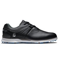 View FootJoy Pro SL Previous Season Shoe Style Spikeless Black/Charcoal/Light Blue