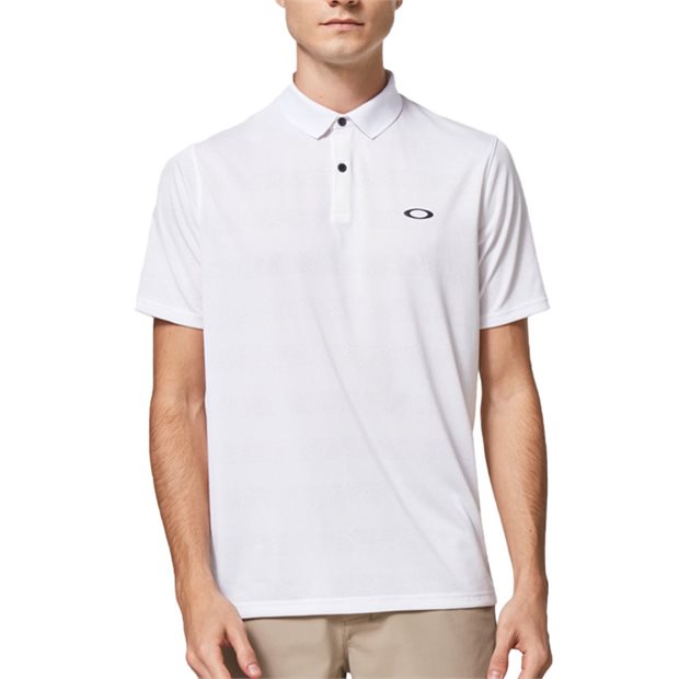 Oakley Contender Stripe Polo Shirt - White - Size: L