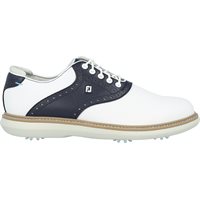 View FootJoy FJ Traditions Golf Shoe White/Navy