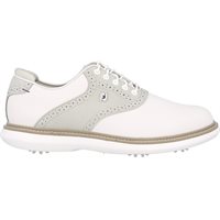 View FootJoy FJ Traditions Golf Shoe White/Grey/White