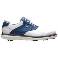 FootJoy FJ Traditions Previous Season Shoe Style Golf Shoes - 57901 - White/Navy/Grey - Size: 8.5 XW