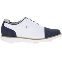 View FootJoy Traditions Golf Shoe White/Navy