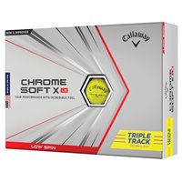 Callaway Chrome Soft X LS Triple Track 21 Yellow 1 Dozen Golf Balls at