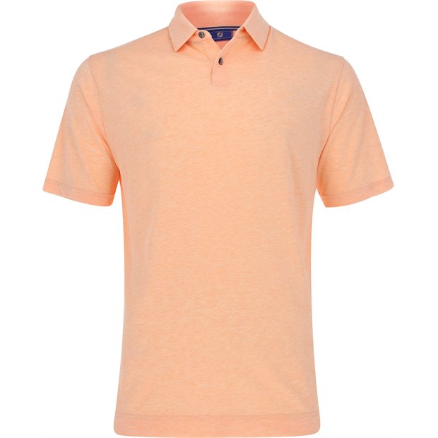 FootJoy Dri-Release Heather Jersey Polo Shirt - Heather Coral - Size: M