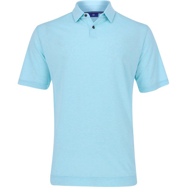 FootJoy Dri-Release Heather Jersey Polo Shirt - Heather Aqua - Size: XL