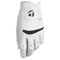 TaylorMade Stratus 2021 Junior Right Golf Glove - White/Black L Regular